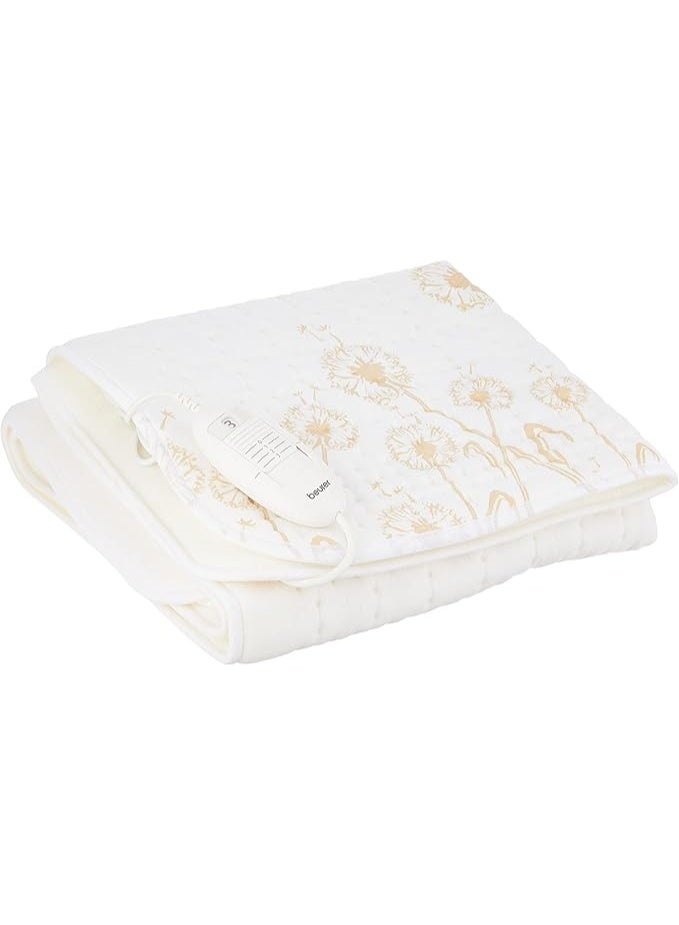 Beurer UB 33 Fleece Heated Under Blanket for Single Bed with Germen Technology and 5 Years Warranty, breathable, white, Set of 1 - Image 4